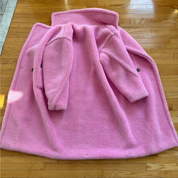 Fashion Nova Oversized Pink Teddy Jacket - Picture 5 of 7